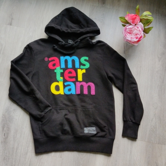AMSTERDAM Hoodie Rainbow - Picture 1 of 7